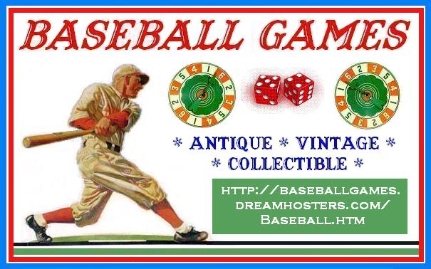 Baseball Games - antique, vintage, collectible