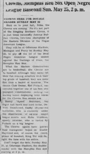 Buffalo Criterion 10 May 1952 - season preview