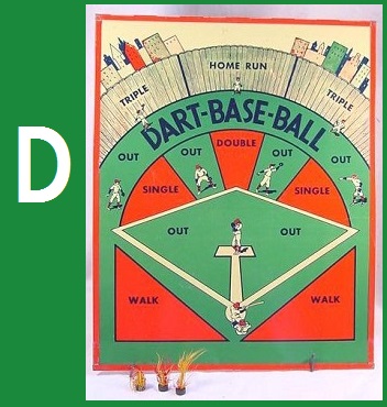 D - Dart-Base-Ball, Bar-Zim, 1950s
