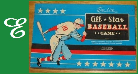 E - Ethan Allen's All-Star Baseball Game, Cadaco-Ellis, 1953