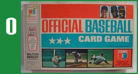 O - Official Baseball Card Game, Milton Bradley, 1970