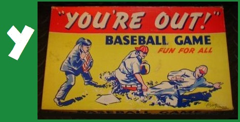 Y - 'You're Out!' Baseball Game, Corey Game Co, 1941