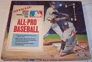 tabletop baseball game - All-Pro Baseball - Ideal, 1969