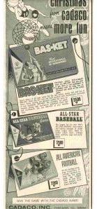 All-Star Baseball Game, Cadaco-Ellis, 1965 advertisement