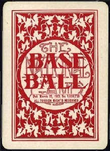 Baseball ~ The National Game, National Base Ball Playing Card Co, 1913