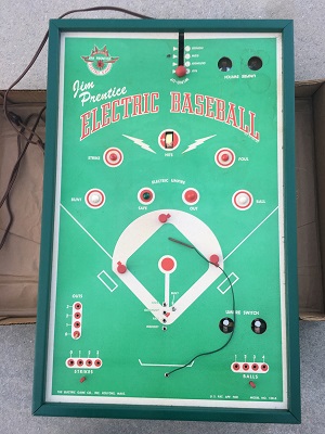 Jim Prentice Electric Baseball Model 108-B, 1952