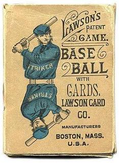 Lawson's Patent Game - Base Ball with Cards (T W Lawson, 1884)