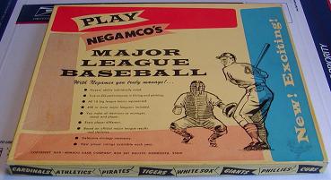 baseball simulation - Major League Baseball - Negamco, 1960s