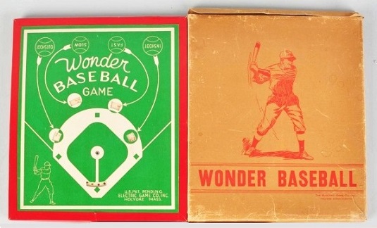 Wonder Baseball Game non-electric version - Electric Game Co, c1940s