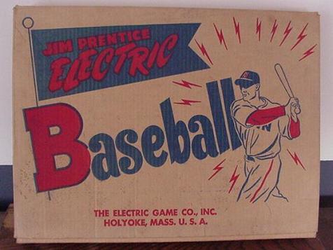 Jim Prentice Electric Baseball - box, Models 73B, 73BN, 509 - 1950s