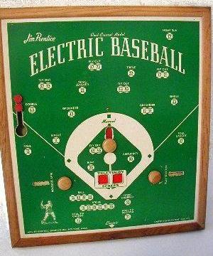 Jim Prentice Electric Baseball Dual Control Model - 1940s