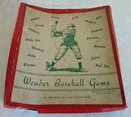 Wonder Baseball Game - Electric Game Co, c1938