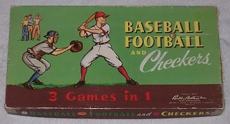 Baseball Football and Checkers -- Parker Brothers, 1957