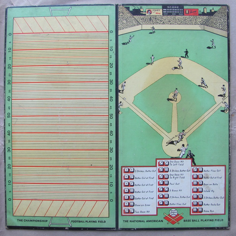 Double Game Board, Parker Bros, 1948